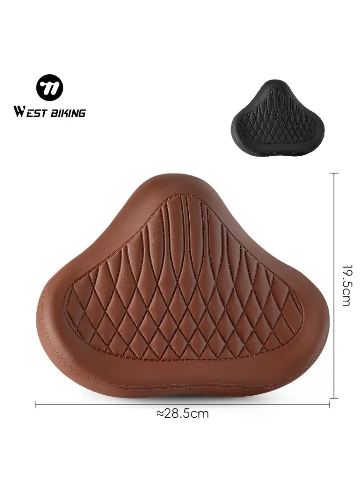 AliExpress West Biking WEST BIKING Noseless Bike Seat Cushion for Men Women Comfort Wide Bicycle Seat Oversized Comfortable Saddle for Peloton Bikes