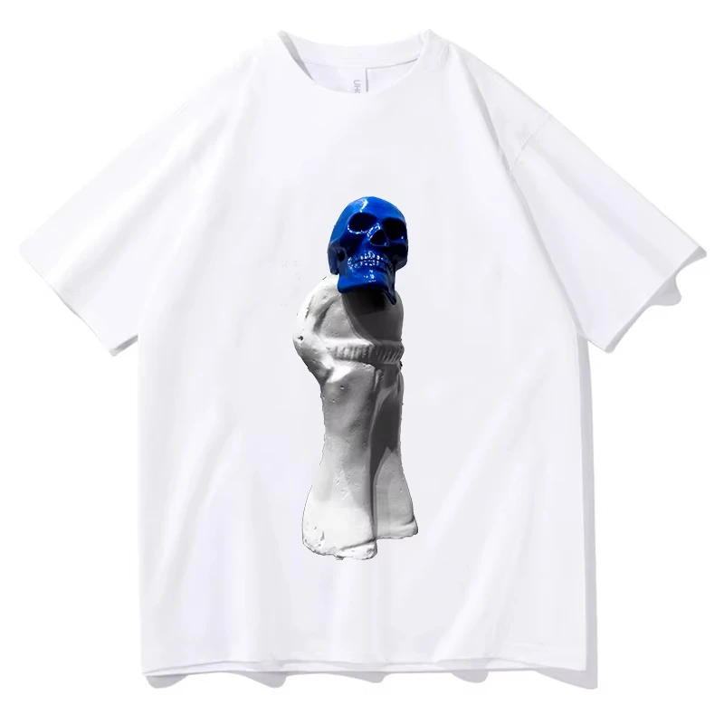 2026 Jack White Frozen Charlotte T-Shirt Summer Cotton Tee Meme Graphic Men Women Loose Casual Hip Hop Streetwear Breathable Top