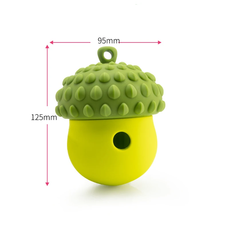 Dog Toys Leaking Food Ball Funny Interactive Pet Slow Feeder Bowl Puzzle Toy Pinecone Pet Tooth Cleaning Chew Toys Pet Supplies