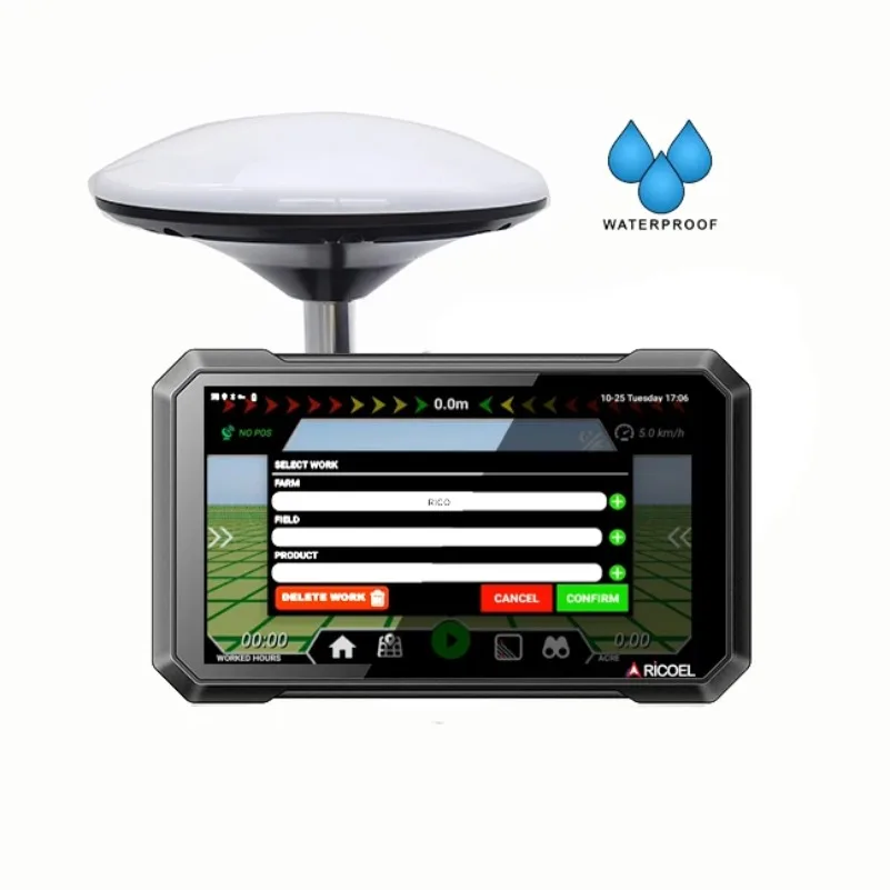 7 Inch Waterproof GNSS Agriculture Farming Display GPS Navigation Guidance for Tractor