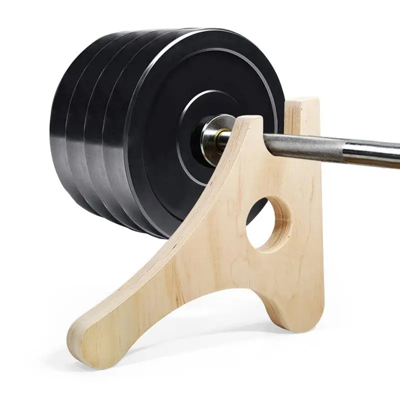 Cric per bilanciere in legno Jack per fitness portatile Squat Wedge Lifting Attrezzature per il fitness Cremagliera per bilanciere per peso di