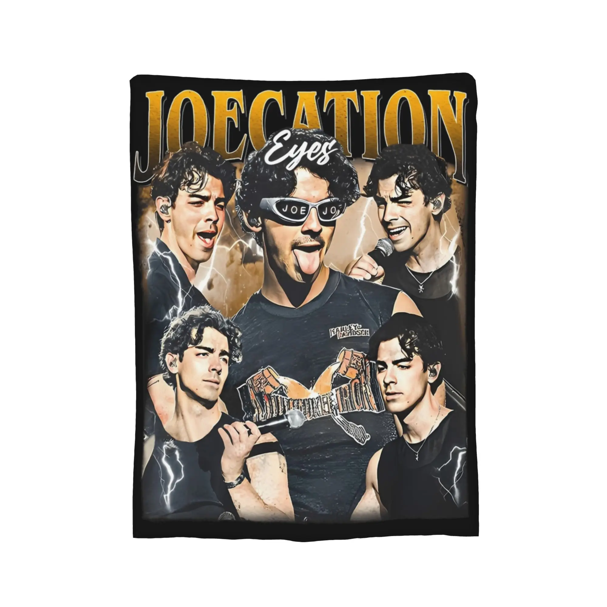 جو جوناس Joecation عيون الإخوة بطانية الصوف الديكور متعددة الوظائف سوبر لينة رمي بطانية للمنزل في الهواء الطلق المفرش