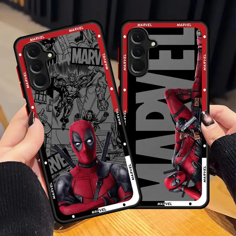 

Чехол Marvel Deadpool для Samsung Galaxy A52 A56 A22 A21s A73 A25 A26 A53 A35 A36 A24 A54 A34 Задняя крышка телефона