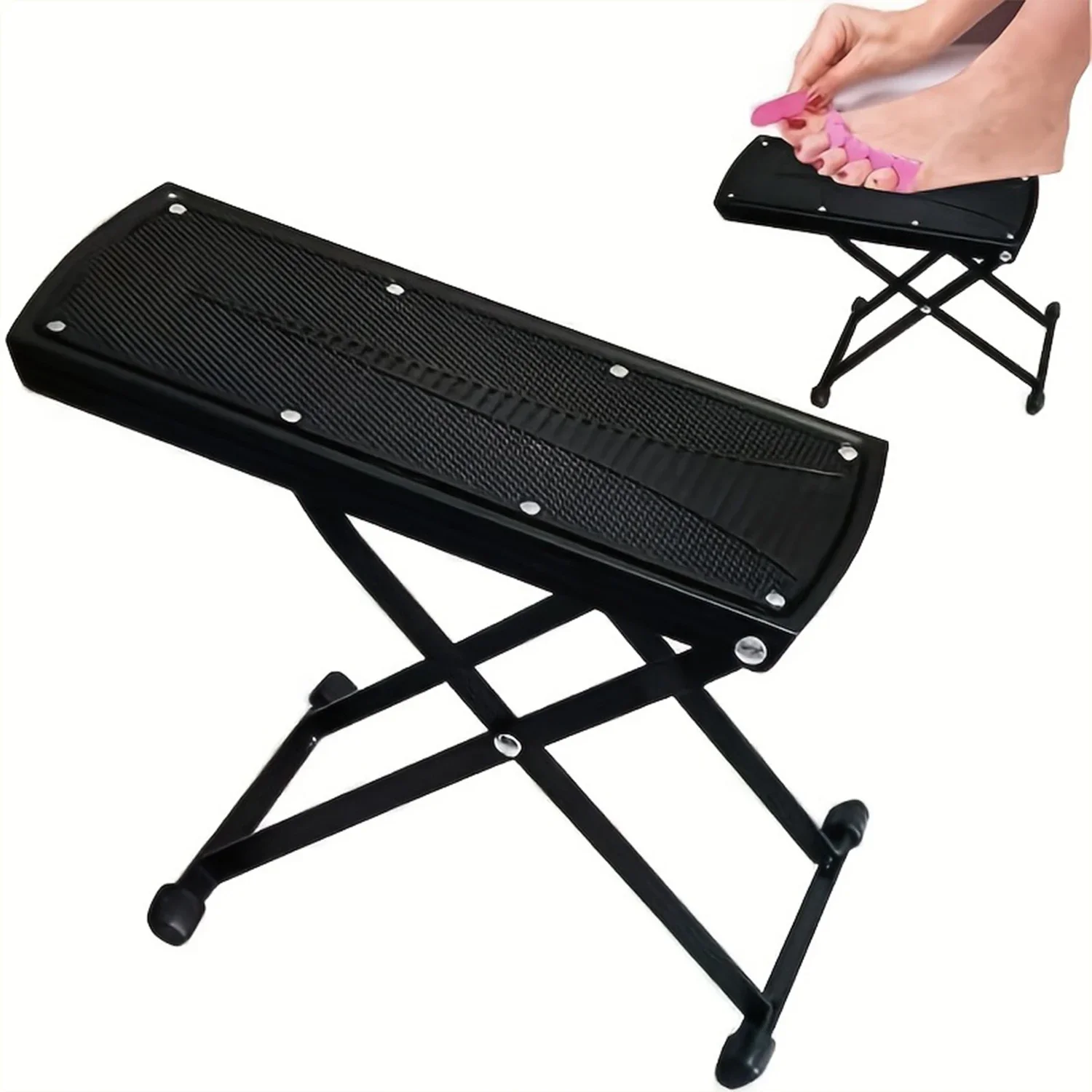 Enhanced Guitar Step Stool Six-speed Adjustable Guitar Step Stool Folding Folk Guitar Playing Foot Stool