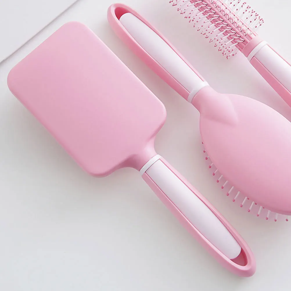 

3pcs Comb For Curly Scalp Detangling Smooth Teeth Hair Brush Curly Hair Comb Women Men Pink