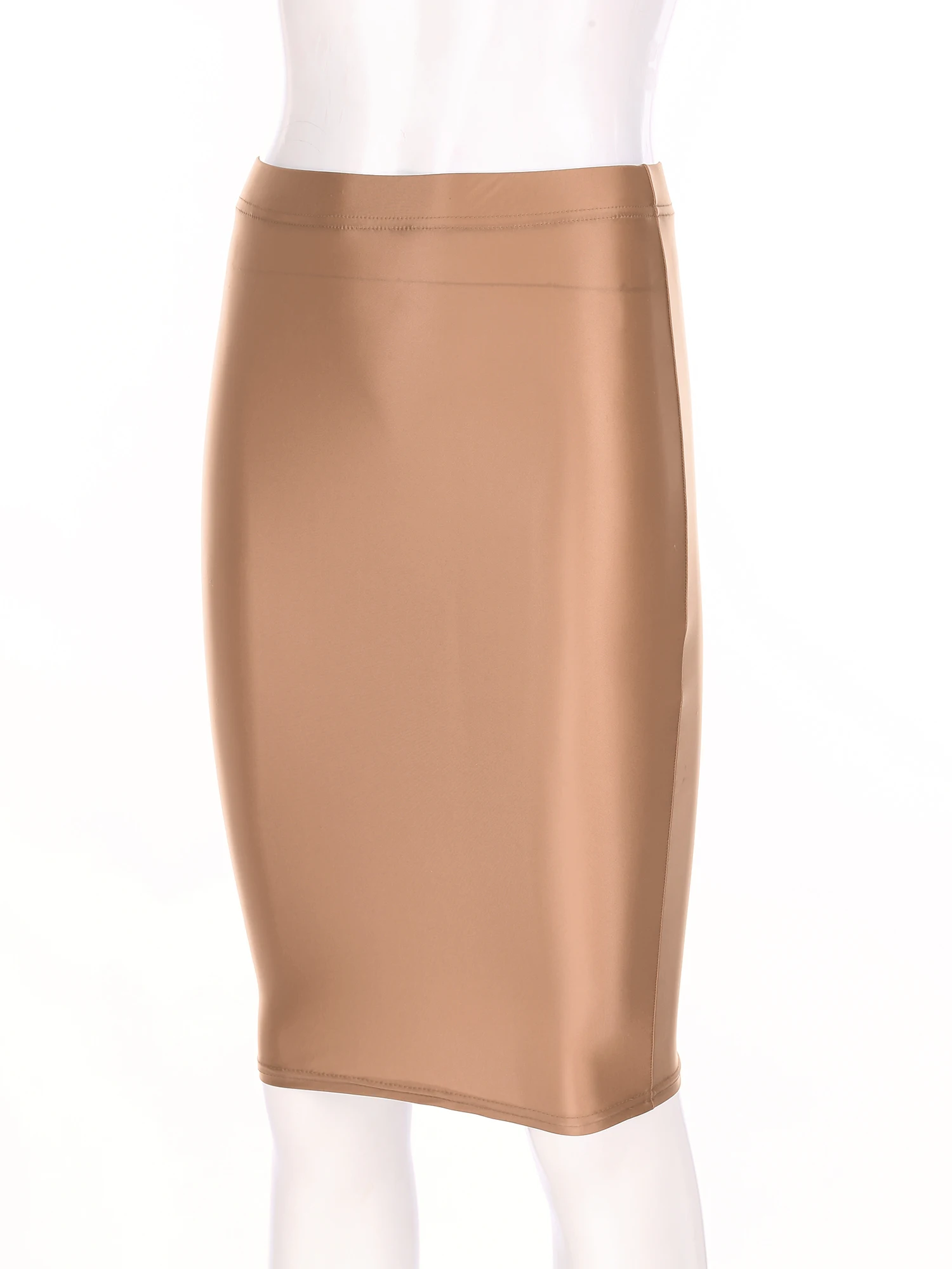 Юбки-карандаши женские для ночного клуба с высокой талией эластичные модные облегающие юбки для рейв-танцевальной вечеринки повседневная мини-юбка глянцевая