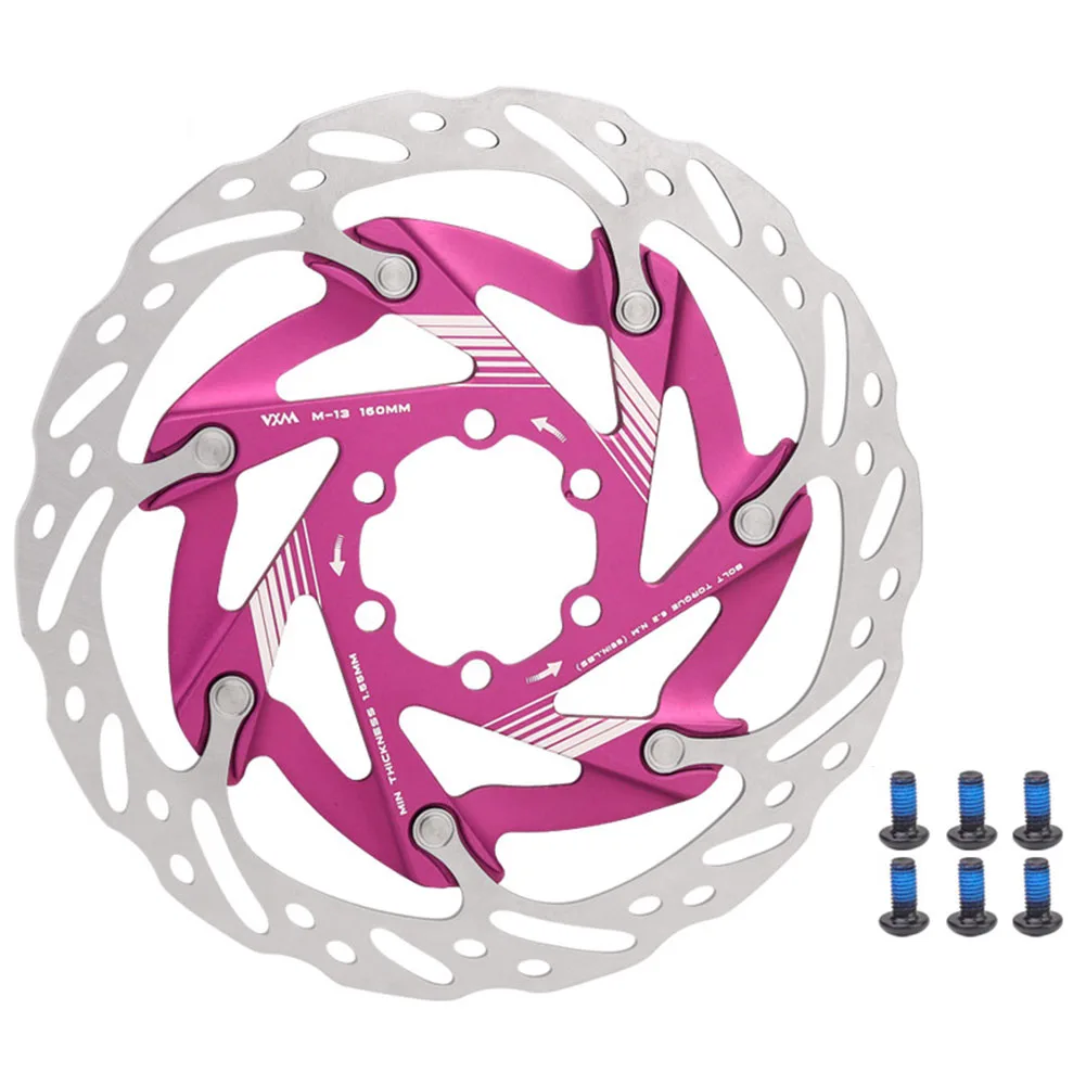 

160mm Bicycle Brake Rotor with 6 Bolts Road Bicycle Center Lock Disc Heat Dissipation Cycling Brake Rotor Bicycle Accessories