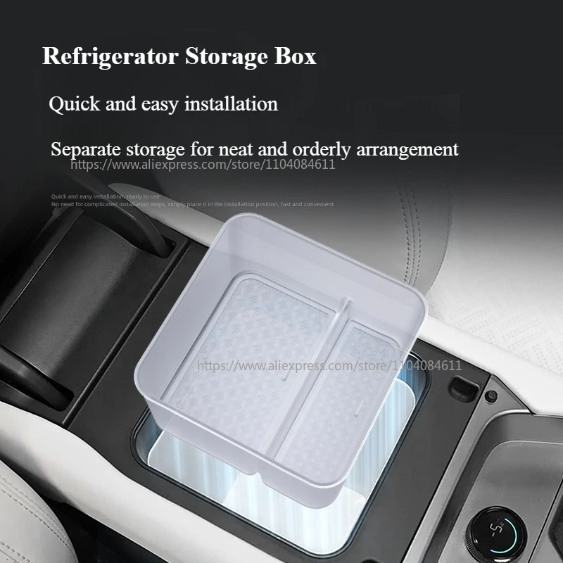 Picture 4: For BYD Equation Leopard 3 Titanium 3 2025 Armrest Storage Box Wireless Charging Silicone Pad Super 3 Centre Console Storage Box