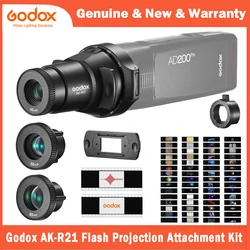 Godox AK-R21 Flash Projection Attachment Kit for Godox AD200Pro AD100Pro V1 H200R Round Head Flash Speedlit Fresnel Head AK-R25