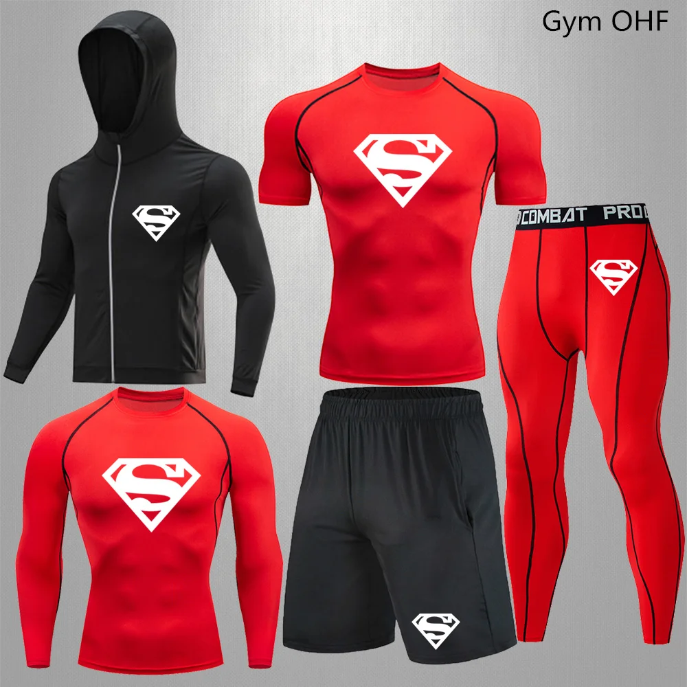 Superheroes-Sports Fitness Quick Drying Breathable Super elastic Tight fitting Suit for men