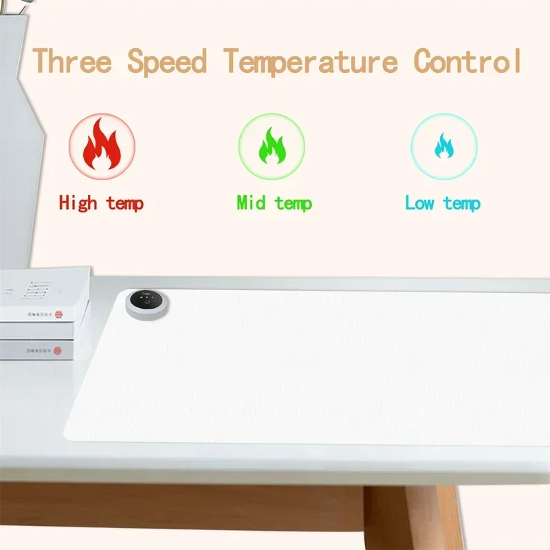 Extra Large Heated Desk Pad Electric Heating Mouse Pad Constant Temperature Warm Office Writing Mat - view 3