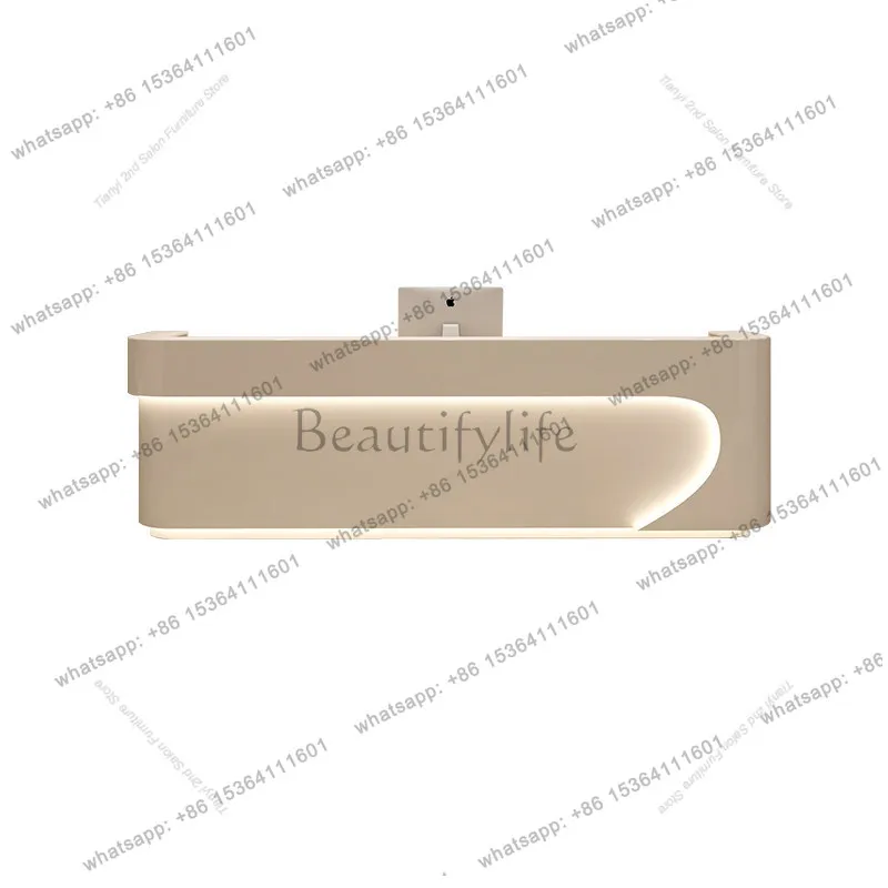 Factory Direct Sales Modern Design Bar Counter Nordic High-End Clothing Store Medical Beauty Company Front Desk Office Furniture