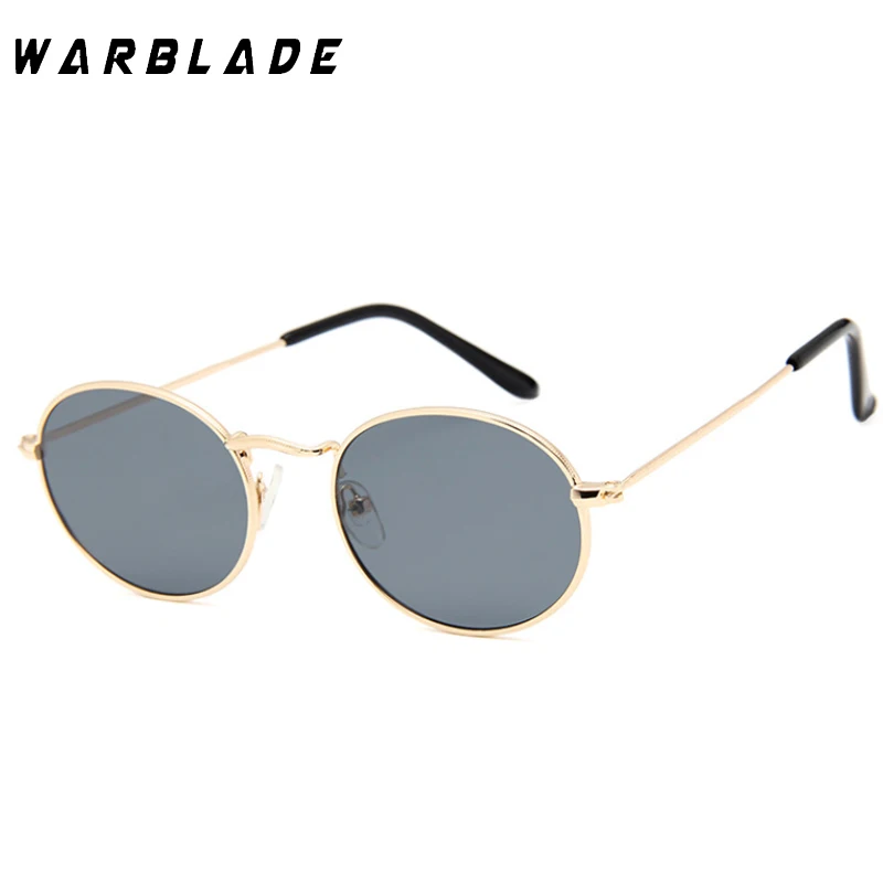 

WarBLade New Arrival 2022 Women Sunglasses Retro Metal Oval Sunglasses Men Candy Color Transparent Sun Glasses Vintage Shades