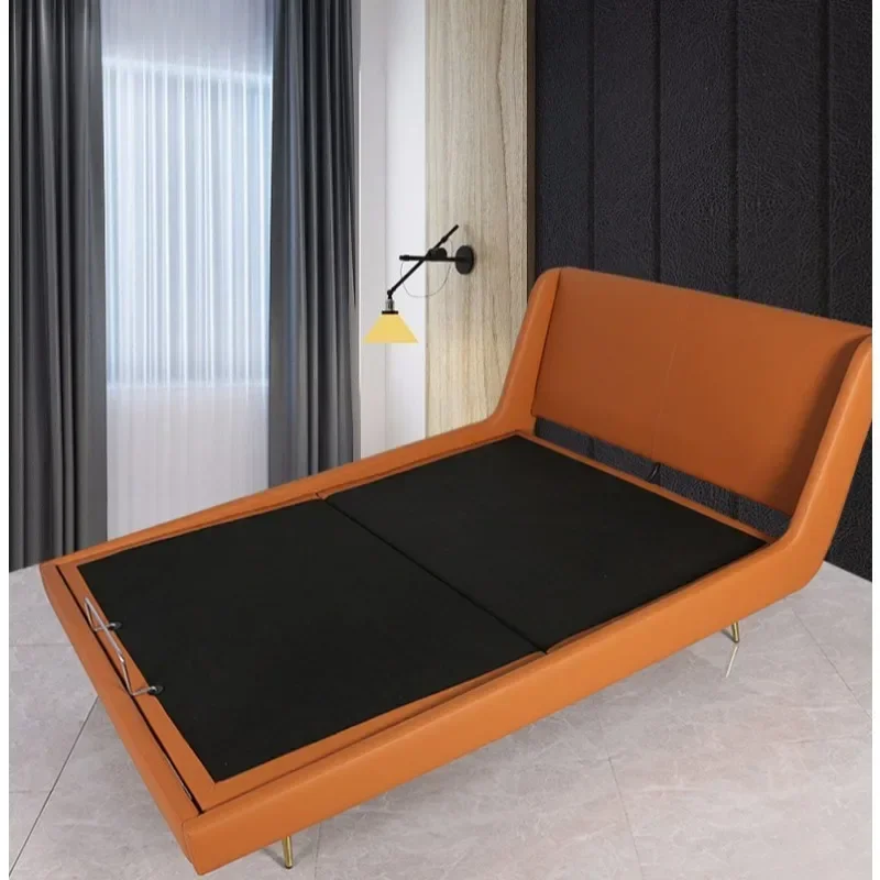 

Multifunctional Leather Single Bed