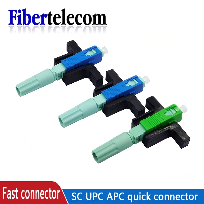 FTTH SC UPC Optical fibe หัวต่อคอมพิวเตอร์ SC FTTH ไฟเบอร์ออปติกตัวเชื่อมต่อแบบรวดเร็ว