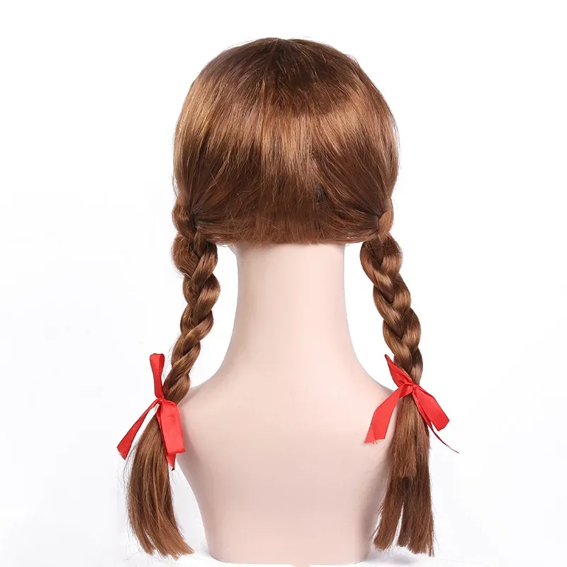 أزياء عروس تشاكي أنابيل المرعبة ، فستان تأثيري ، شعر مستعار ، قناع دمية استحضار ، النساء والفتيات ، ملابس الهالوين ، الكبار والأطفال