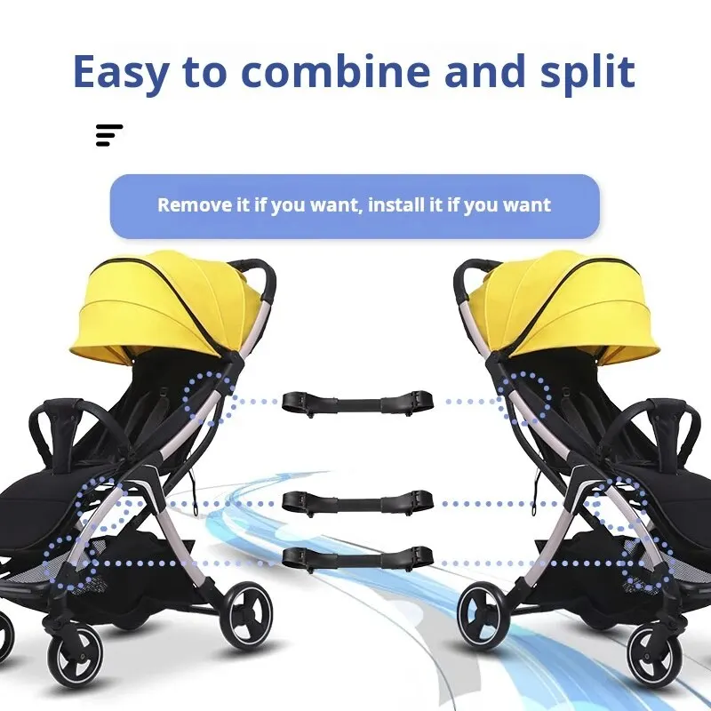 3pcs Stroller Connectors Adjustable, Free Combination Simple To Connect And Detach Stroller Accessories