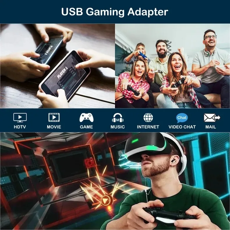 Adaptador de red inalámbrico para PC, 1800Mbps, sin controlador, WIFI, 6 tarjetas, adaptador USB de doble banda, receptor, transmisor, tarjeta Gigabit 2,4/5G