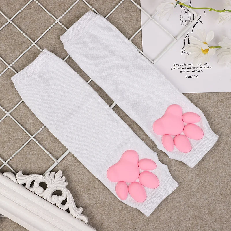 Anime 3D Silicone Cat Paw Meat Pad Sunscreen Sleeve Girls Style Riding Creative Fashion Spring Autumn Accessories