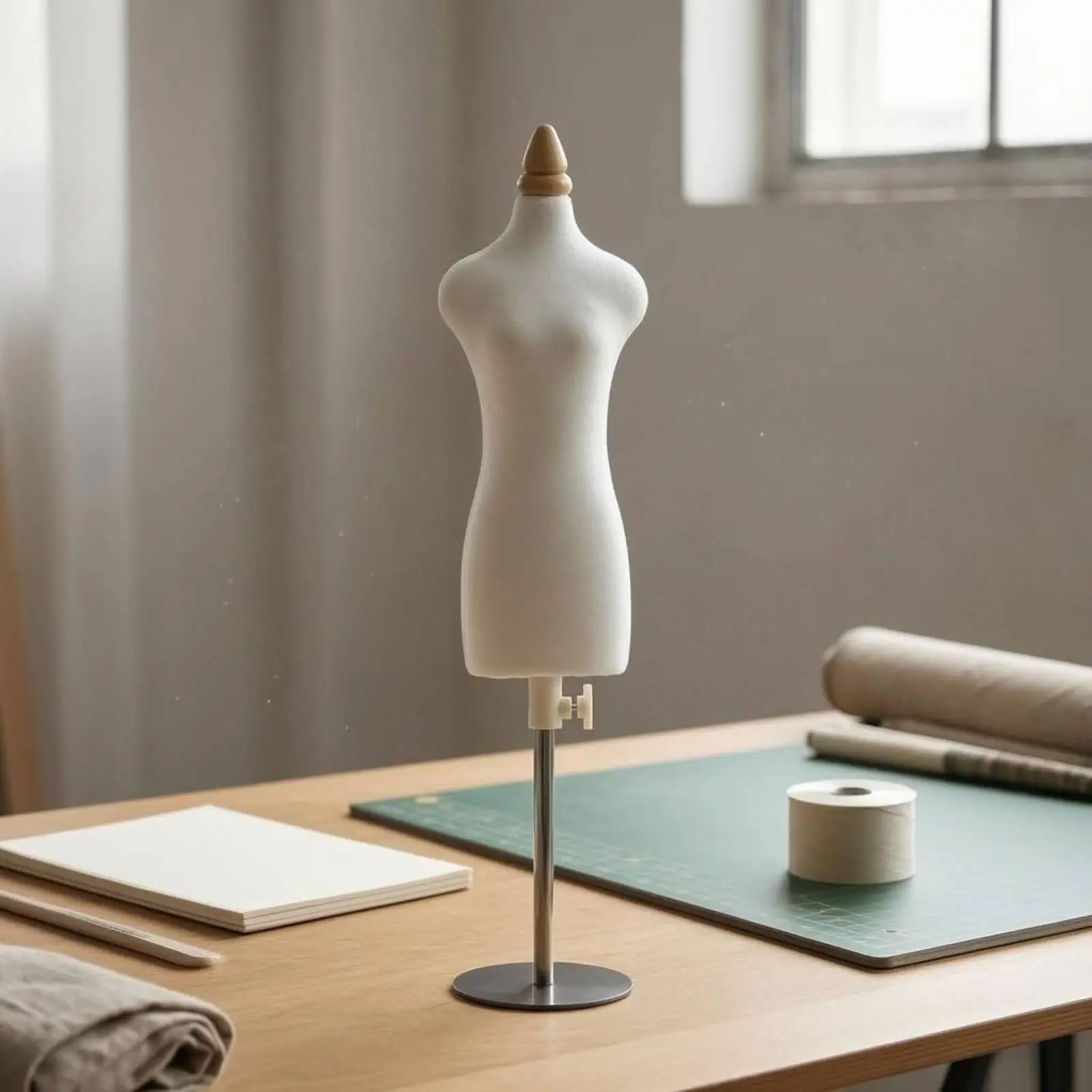 Teaching Mannequin Mini Adjustable Dress Form Sewing Mannequin for Fashion Designers and Garment Pattern Making