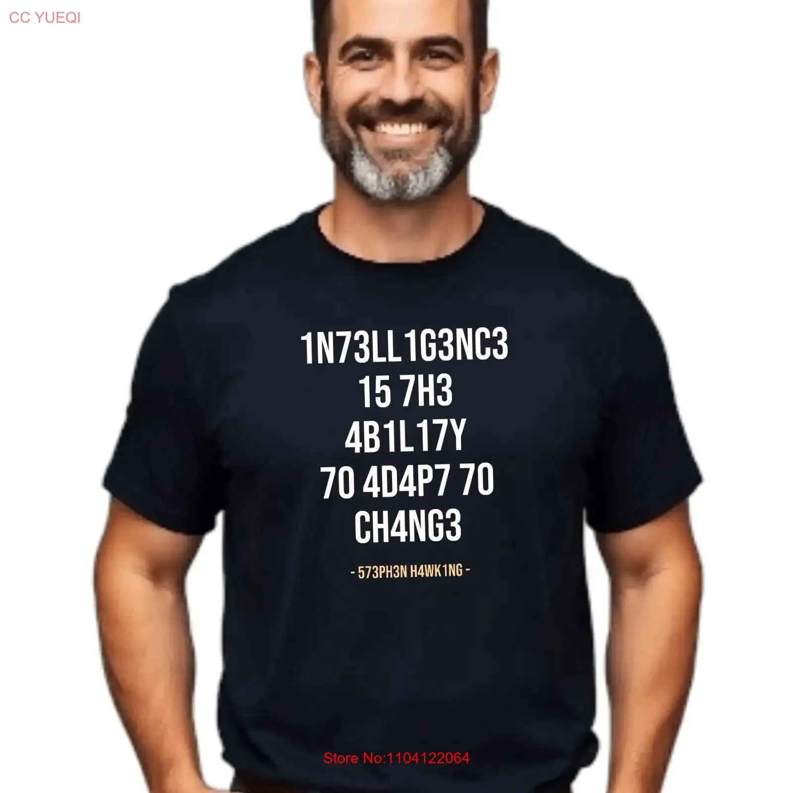 Intelligence is the Ability to Adapt Stephen Hawking Softstyle T Shirt vintage Washed Soft Versatile Unisex Slightly