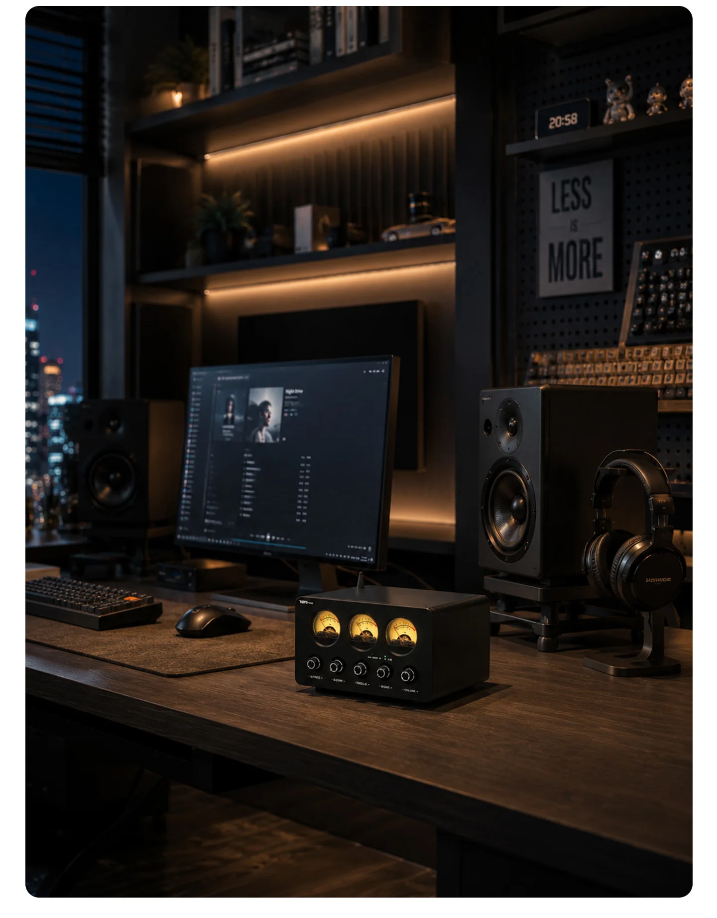 YJCO Dual TPA3255 Digitaler Leistungsverstärker 2.1-Kanal HiFi-Decoder-Verstärker Bluetooth 5.4 LDAC Audio-Empfänger 300W×2+600W Subwoofer – Detail 21