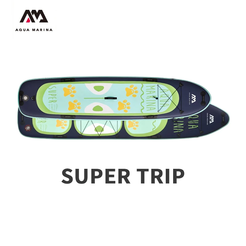 AQUA MARINA SUPER-TRIP Inflatable SUP Surf Board 4.2m/3.7m Large Size Stand Up Paddle Board Inflatable Surfboard Family Surfing