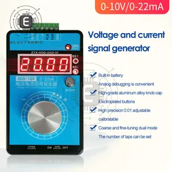 Handheld 0-5V-10V 0-20mA/4-20mA Signal Generator Einstellbare Strom Spannung Analog Signal Quellen Ausgang 24V