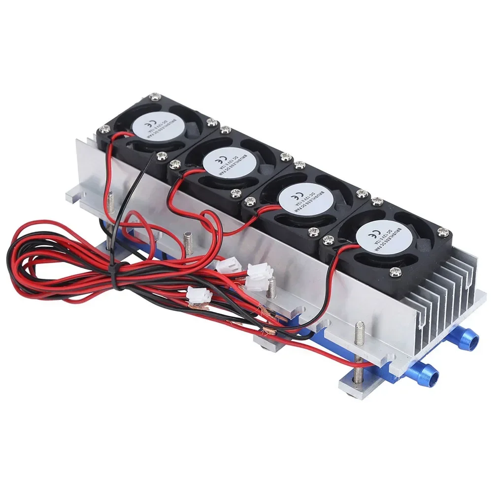 4 Chip Refrigerator Thermoelectric Peltier Cooler Water Cooling Device 288W DC 12V 24A Home Supplies Parts