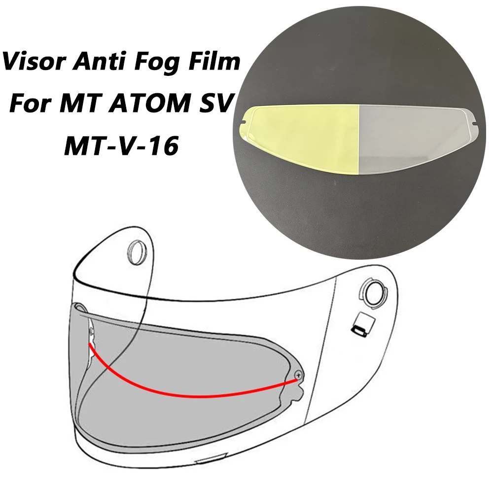 

Мотоциклетный шлем, козырек, противотуманная пленка для MT ATOM SV, откидная линза для шлема, противотуманная пленка, аксессуары для шлема