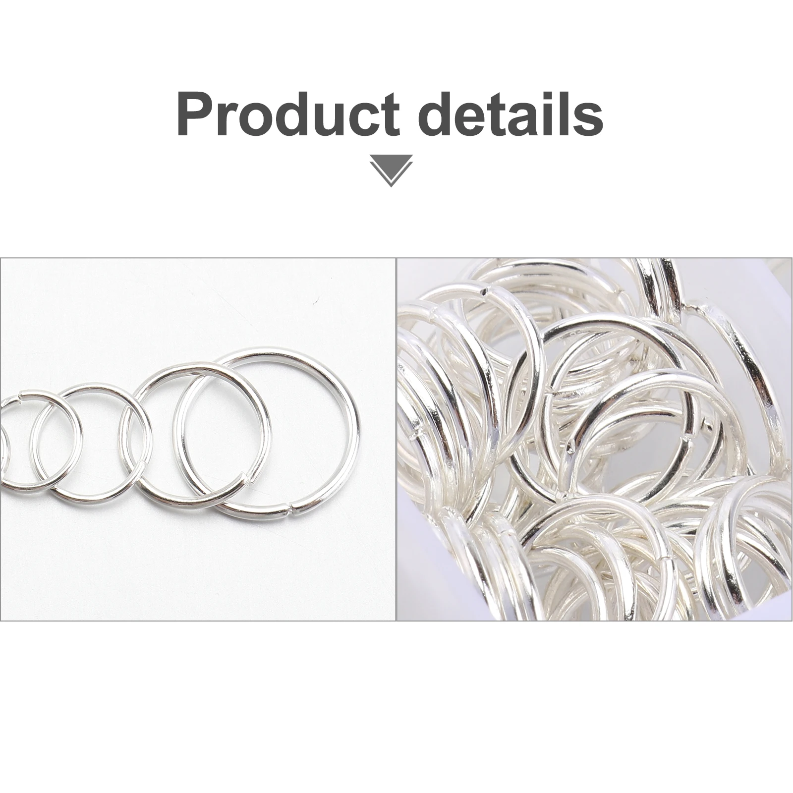 

Jewelry Making Accessories Open Jump Ring Set Diverse Sizes Necklaces Bracelets Earrings Supplies Key Ring Craft Project