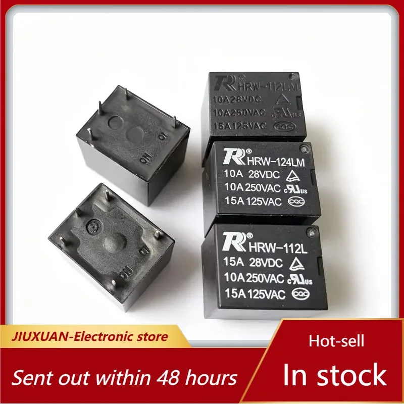 1pcs/lot 100% original genuine relay:HRW-112LM 124LM 112L 15A 4pins 5pins Relay of soybean milk machine