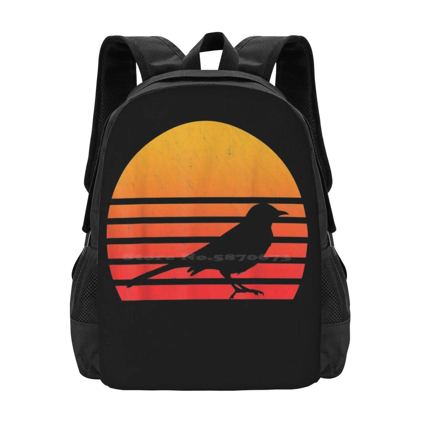 

Vintage Retro Style Sunset Mockingbird T Shirt Hot Sale Backpack Fashion Bags Mens Funny Graphic Logo Retro Vintage Vintage