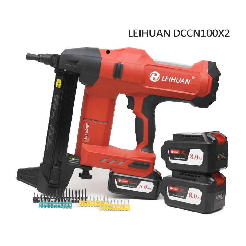 LEIHUAN DCCN100X DCCN100X2 Lithium steel nail gunNailer Concrete Nail Gun,Nailer Guns