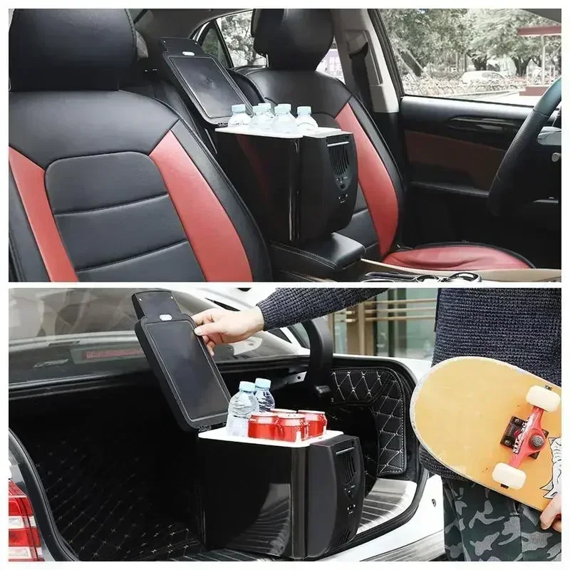 New Wholesale Car Fridge 6L Mini Portable Insulated Electronic Ice Box 6L Refrigerator Air Conditioner Automobile Accessories