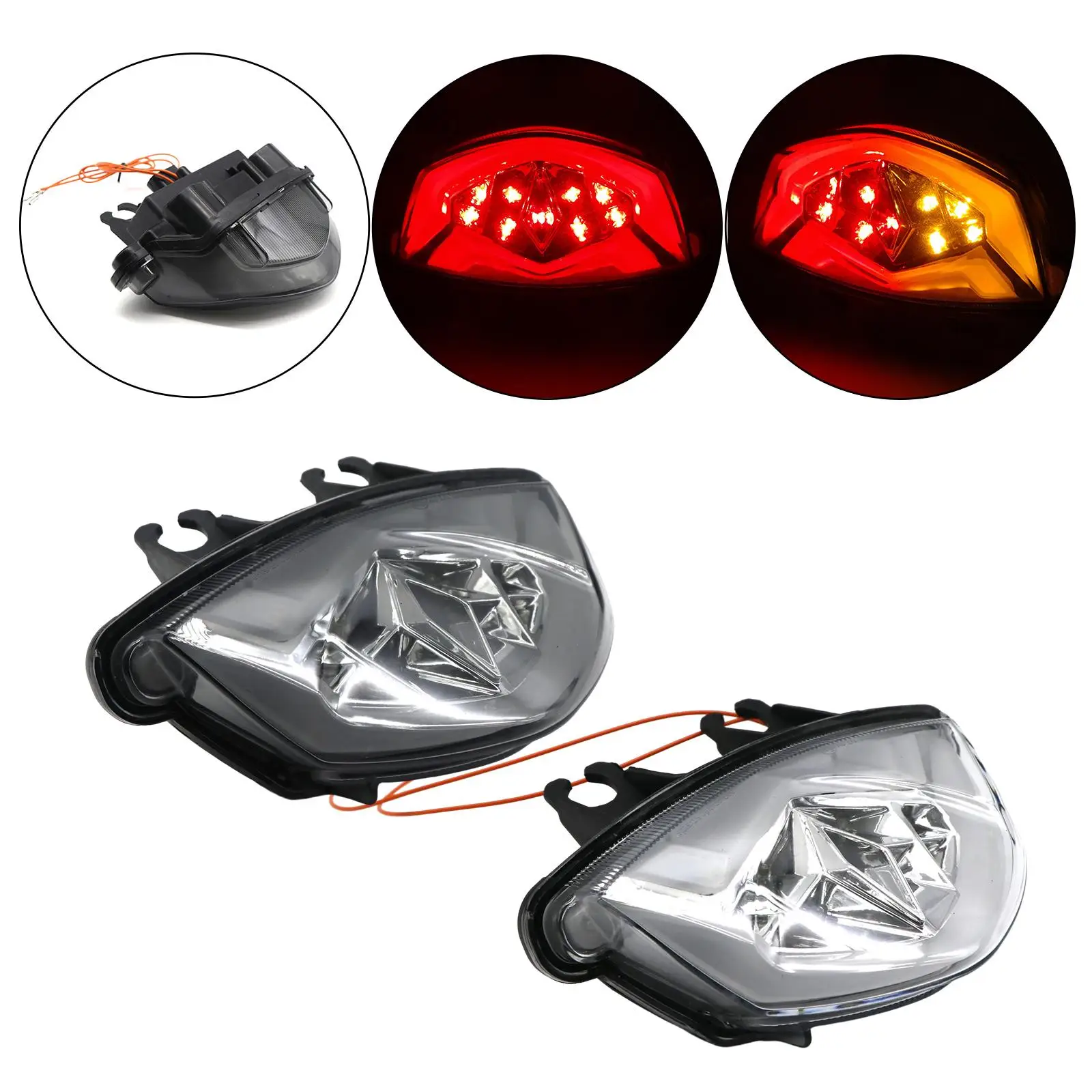 LED Tail Light Rear Tail Brake Light Brake Turn Light for Suzuki -S1000F 15-20 Replace Parts Accessories