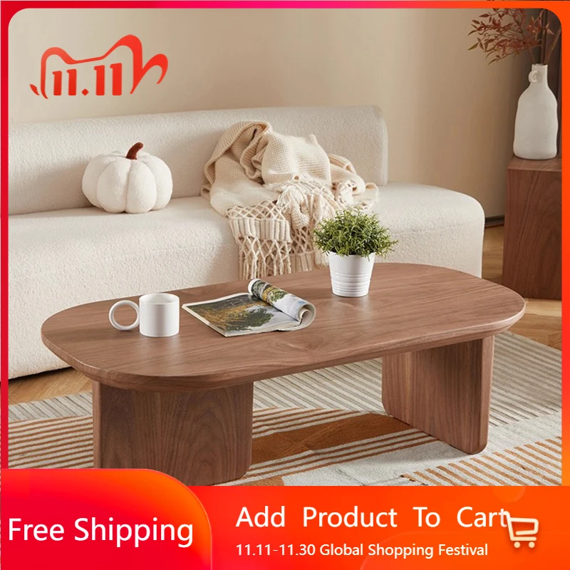 

Decoration Modern Coffee Table Wood Space Saving Writing Dinner Coffee Table Moving Minimalist Mesas Bajas Home Furniture