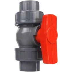 1PC pvc double live ball valve order DN20, 25, 32, 40, 50, 63, 75, 90, 110 water pipe fittings pipe fittings switch gra