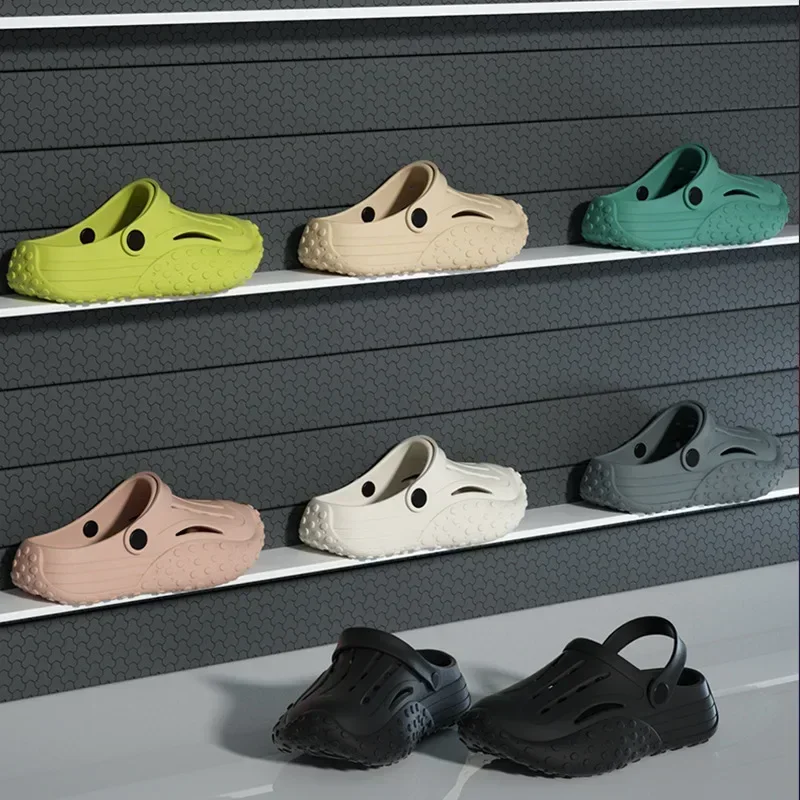 Sandalias de playa de EVA para hombre y mujer, zapatillas antideslizantes para deportes al aire libre, zapatos de playa transpirables, sandalias