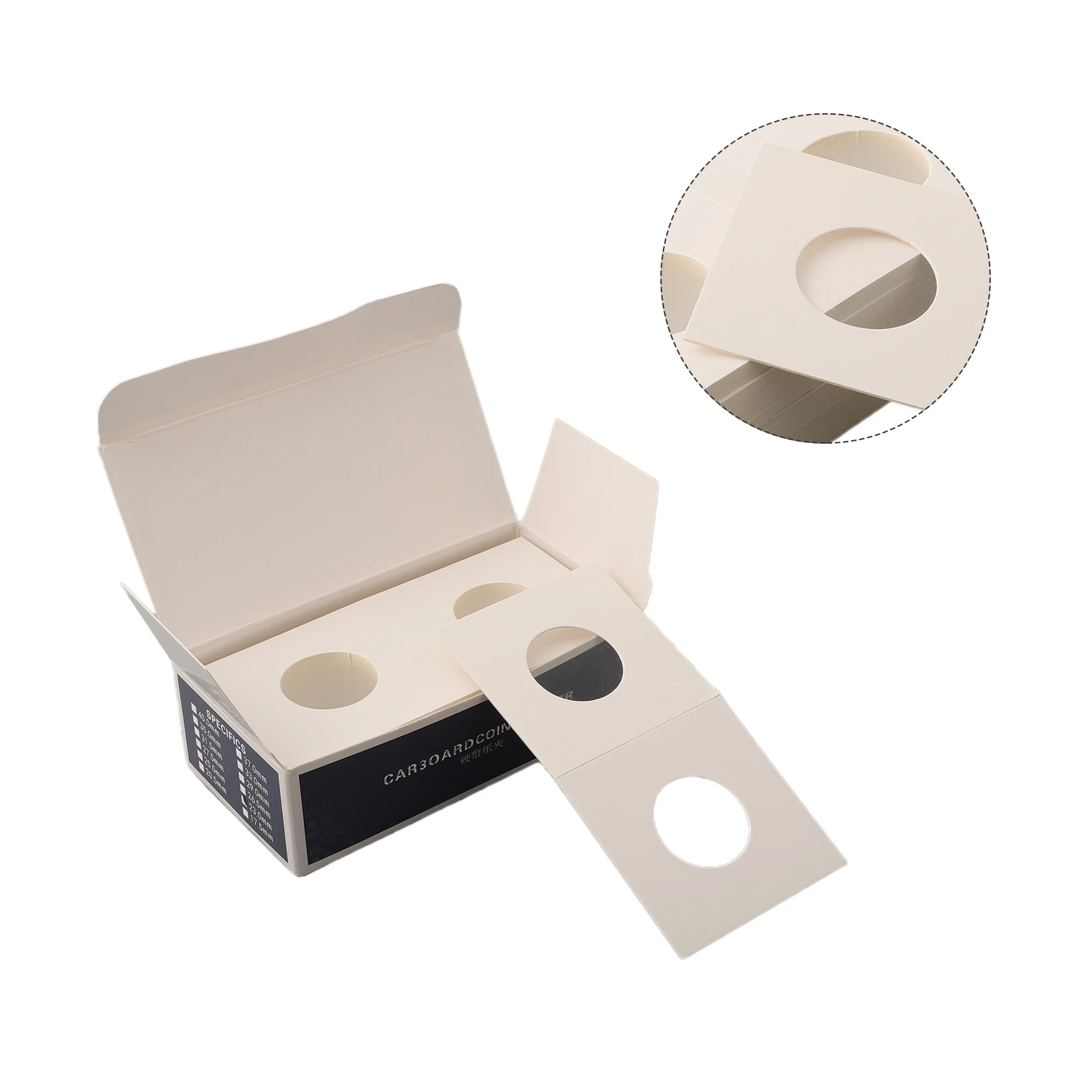 Premium Coin Holders Stamp Coin Storage Square Cardboard Box  Ensures Secure Storage for Your Precious Coins 12 Specifications