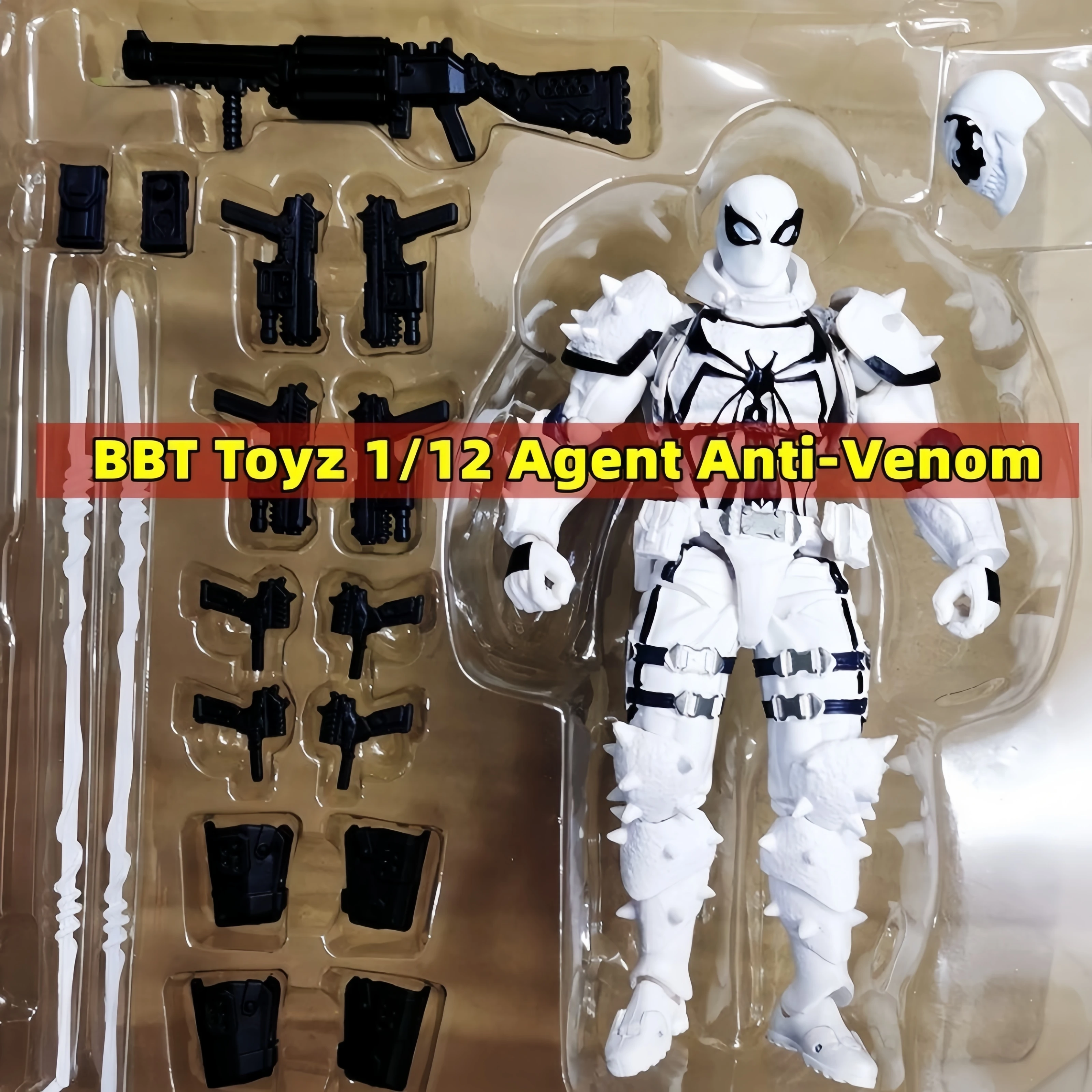 2024 ct brinquedos agente anti veneno figura de ação kaiyodo estatueta marvel pvc coleção móvel edward eddie brock ko modelo brinquedo gfit