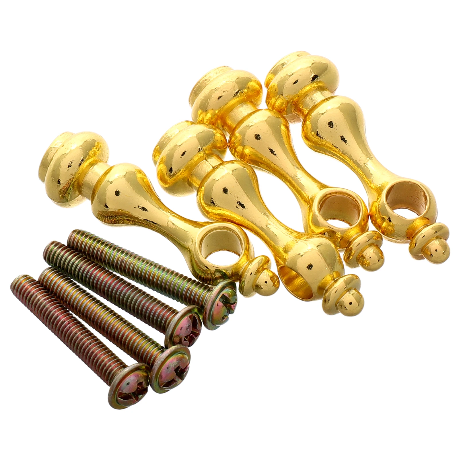 

4 PCS Fence Accessories Metal Connector for Glass Railing Cabinet Post Cap Indoor Outdoor Iron Furniture End
