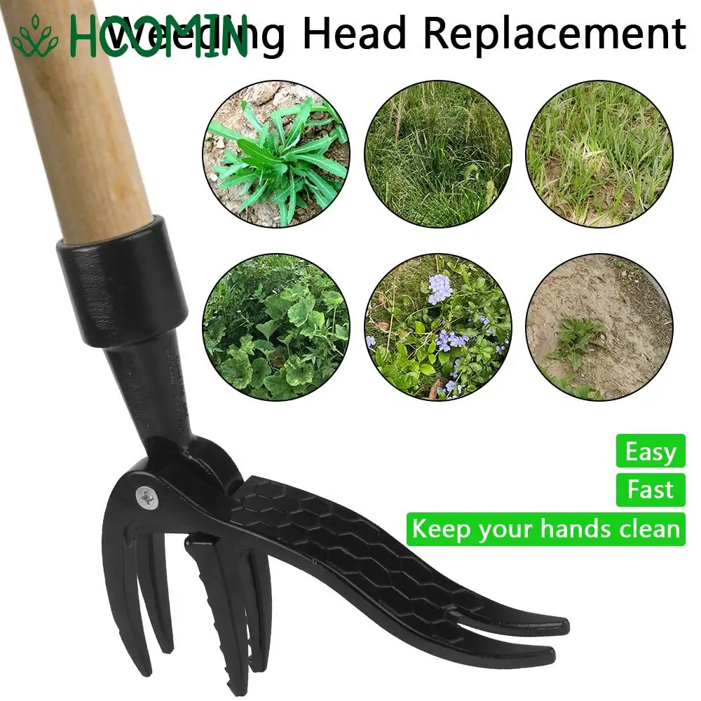 Stand Up Weeding tool Root Remover Black Gardening Weeding Head Replacement Claw Foot Pedal Weed Puller Digging Weeder