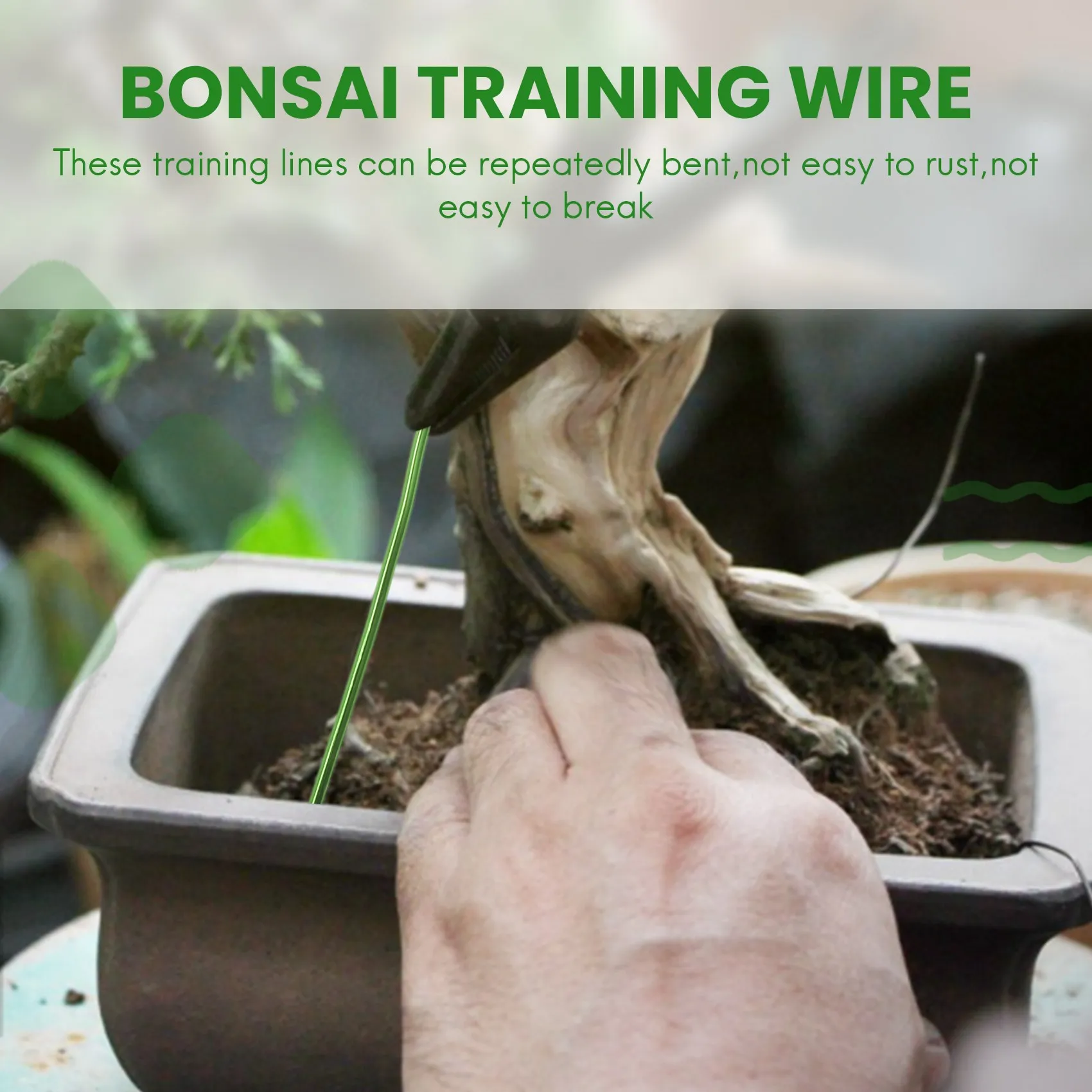 A98E-9 Rolls Bonsai Wires Anodized Aluminum Bonsai Training Wire With 3 Sizes (1.0 Mm,1.5 Mm,2.0 Mm),Total 147 Feet