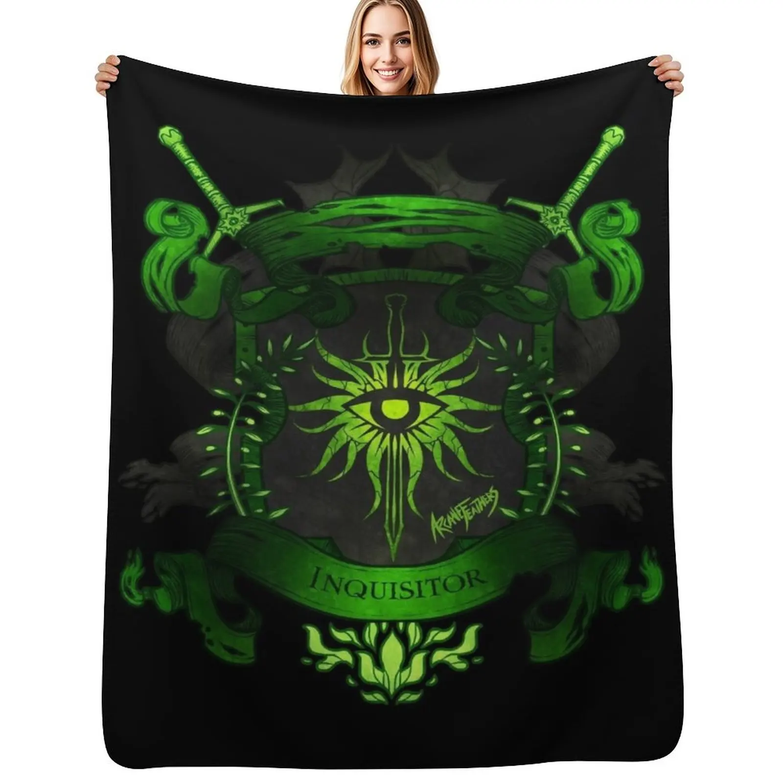 

Dragon Age: Inquisitor Throw Blanket Extra Large Throw Hair sofa bed Bed covers Blankets