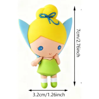 1PC ディズニー公式ライセンスティンカーベル 3D フォームマグネットかわいい漫画冷蔵庫マグネットキッチン本棚装飾用