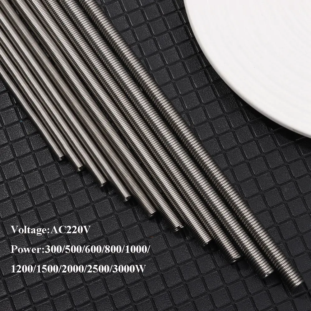 1Pc 220V 300/500/600/800/3000W Furnace Heating Element Coil Heater Wire Max 600C Electric Stove Resistance Wire