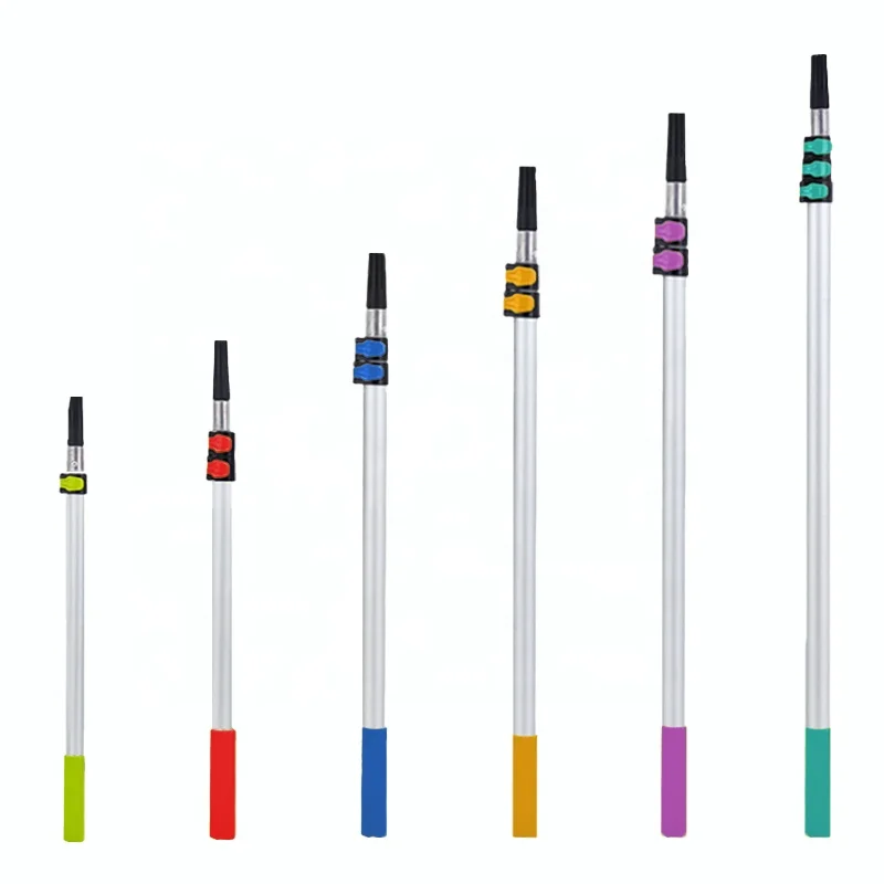 

Custom-Length Aluminum Alloy Telescoping Pole Threaded Head Convenient High-Access For Industrial Painting/Cleaning OEM Support