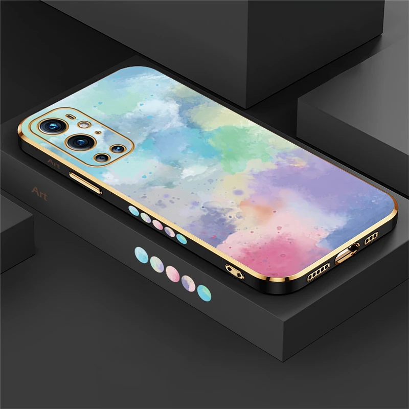 Painting Pattern Case One Plus Oneplus 9 Nord2 8T 8 9 Pro Nord CE2 Lite Luxury Shockproof Silicone Cover Funda