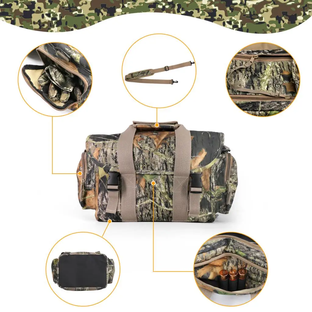 Camouflage Travel Duffel Bag Sports Waterproof Large Carry Hand Bag Oxford Fabric 3D Leaf Bag for Hunting Hiking Camping Fishing